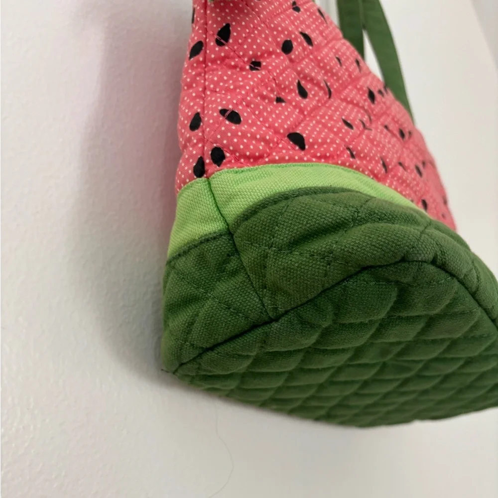 Vintage Longaberger Watermelon Hand Bag Purse Summer Tote - Picture 9 of 10